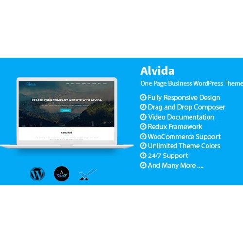 Alvida One Page Business WordPress Theme