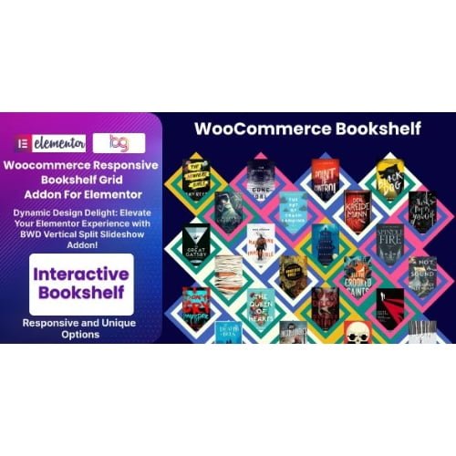 BWD Woocommerce Responsive Bookshelf Grid Addon For Elementor