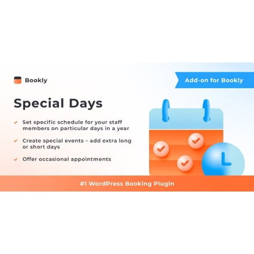 Bookly Special Days Add on