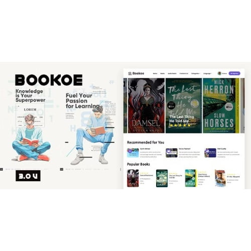 Bookoe BookStore Script System with website