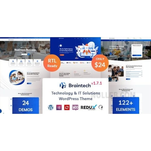 Braintech Technology IT Solutions WordPress Theme