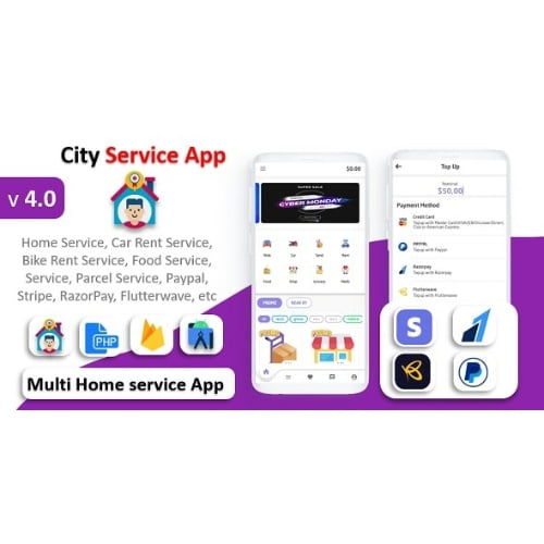 City Service App Service At Home Multi Payment Gateways Integrated Multi Login Nulled 1