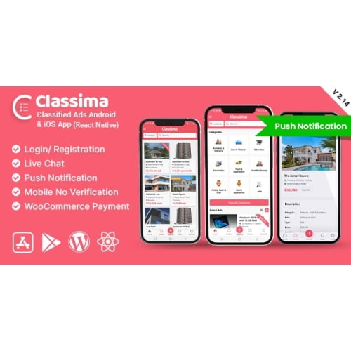 Classima Classified ads Android iOS App Nulled