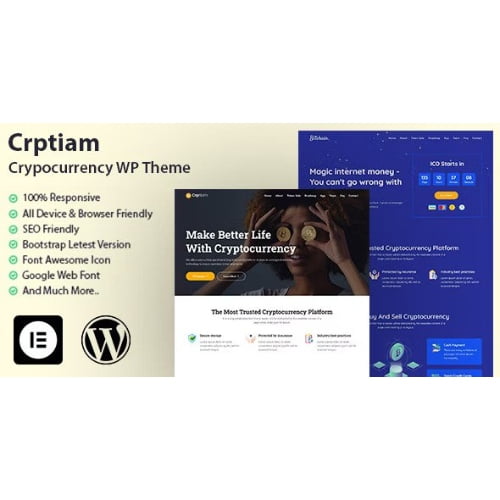 Crptiam – Cryptocurrency WordPress Theme