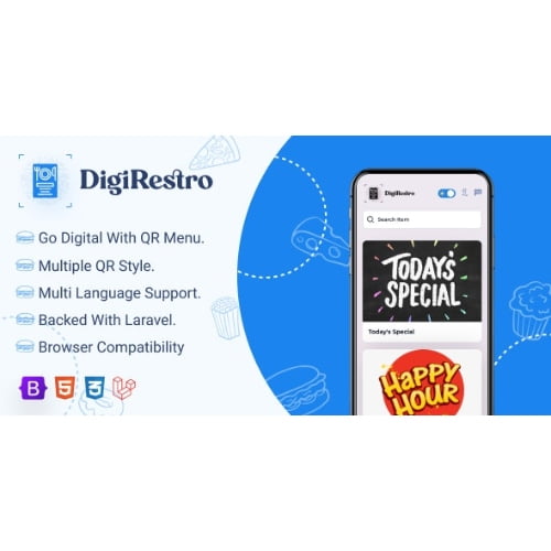 DigiRestro Single Owner Multiple Restaurant QR Menu Generator Script Nulled