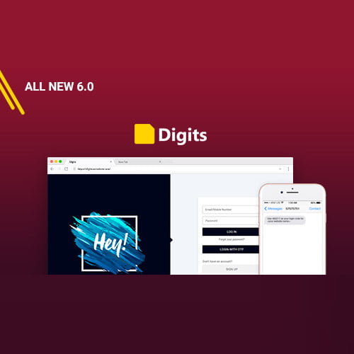 Digits WordPress Mobile Number Signup and Login