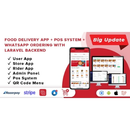 Food Delivery App A Complete Ready to Use MultiStore Mobile AppAndroid ios Website