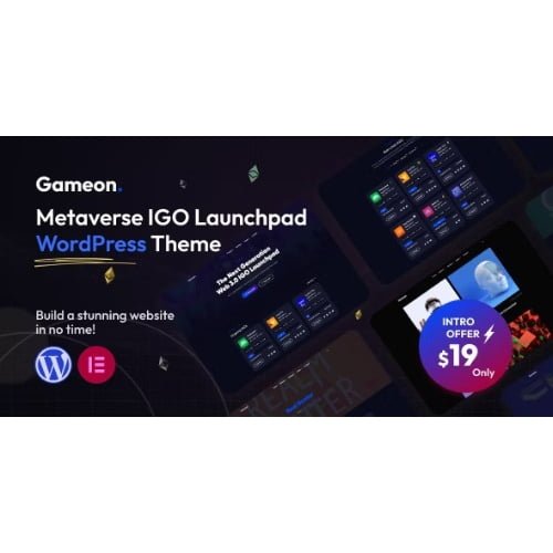 Gameon – Metaverse IGO Launchpad WordPress Theme