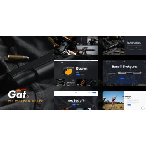 Gat – Gun & Weapon Store WordPress Theme