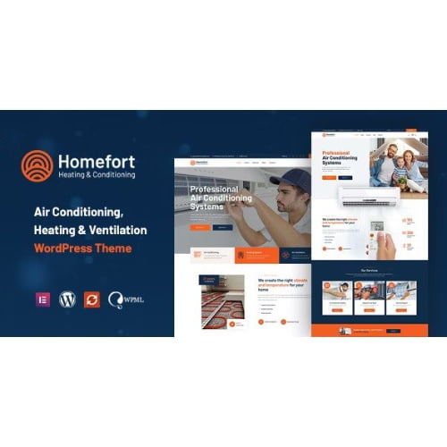 Homefort Air Conditioning Heating WordPress Theme RTL