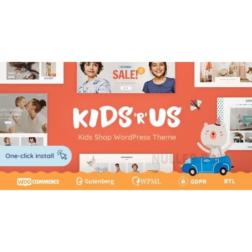 Kids R Us Toy Store and Children Clothes Shop Theme