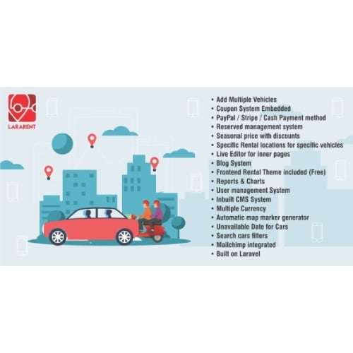 LaraRent Multipurpose Vehicle Rental System Laravel Script Free Download
