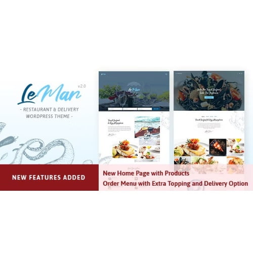 LeMar Seafood Restaurant WordPress Theme