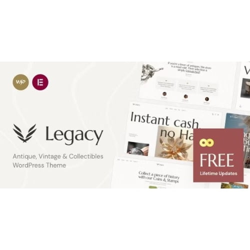 Legacy Antique Vintage Collectibles WordPress Theme