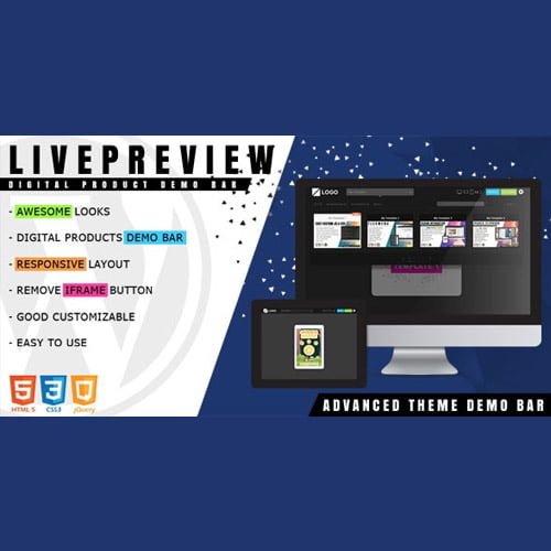 LivePreview Theme Demo Bar for WordPress 