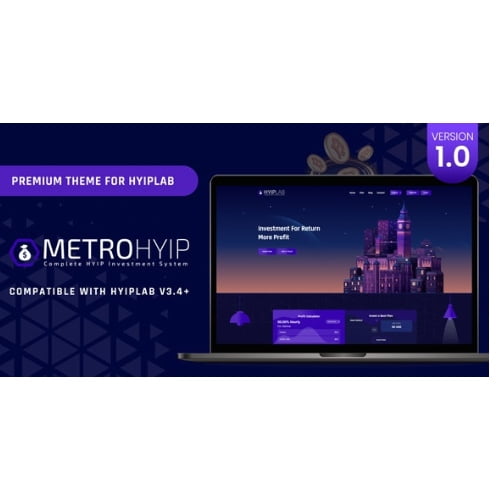 METROHYIP Premium Theme For HYIPLab Nulled