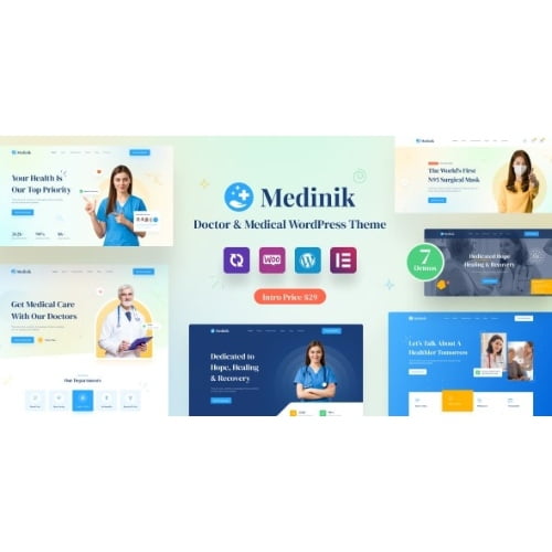 Medinik – Doctor Medical WordPress Theme Nulled