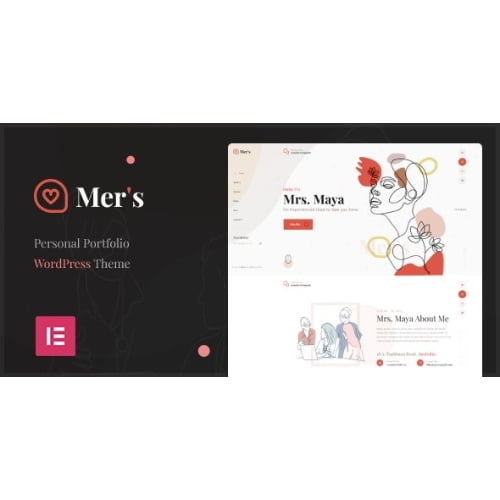 Mers Personal Portfolio WordPress Theme Free Download