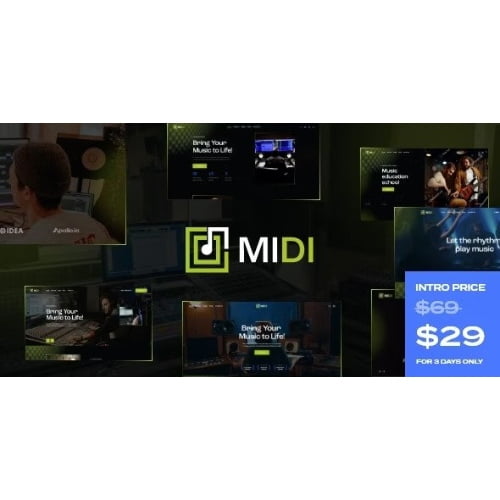 Midi – Sound & Music Production WordPress Theme