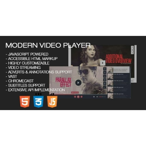 Modern Video Player for Wordpress