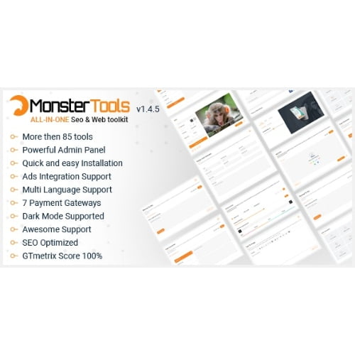 MonsterTools The All in One SEO Web Toolkit Script Nulled