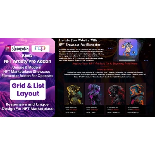 NFT Artisty Pro OpenSea NFT Marketplace Nulled