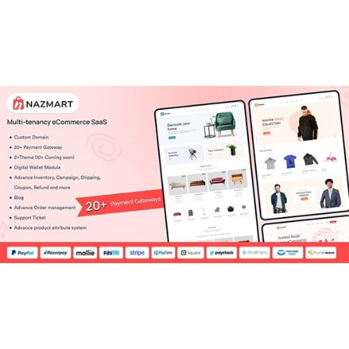 Nazmart – Multi Tenancy eCommerce Platform SAAS