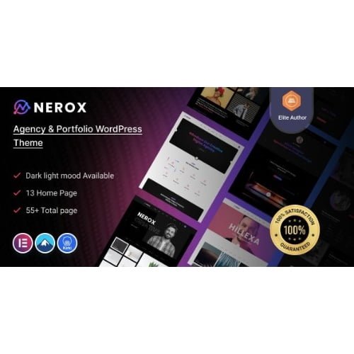 Nerox Agency Portfolio WordPress Theme RTL Nulled
