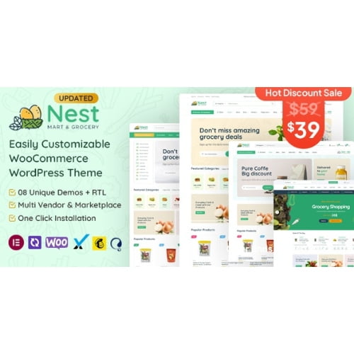 Nest Grocery Store WooCommerce WordPress Theme