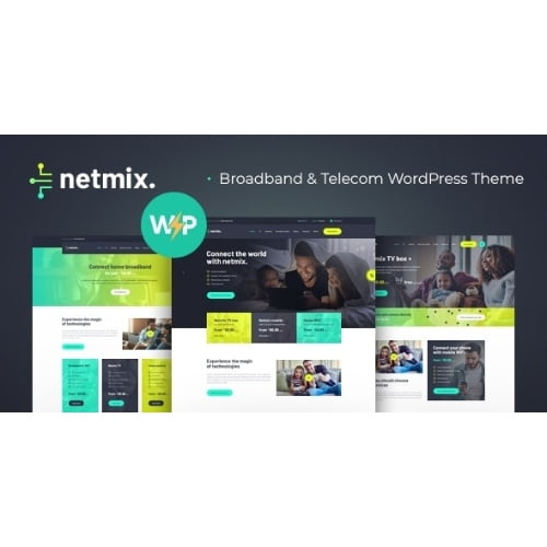 Netmix Broadband Telecom Internet Provider WordPress Theme