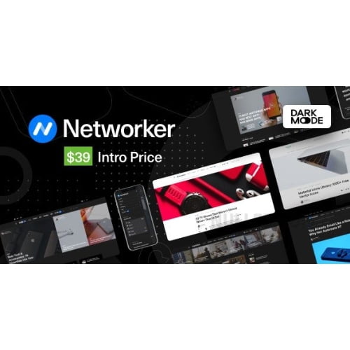 Networker Tech News WordPress Theme with Dark Mode