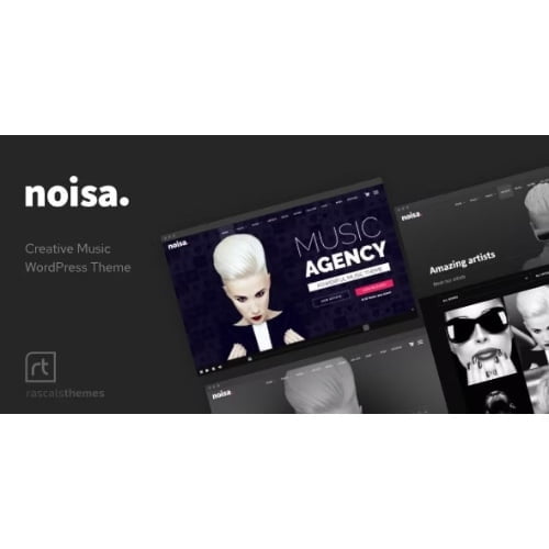 Noisa Music Producers Bands Events Theme for WordPress Free Download