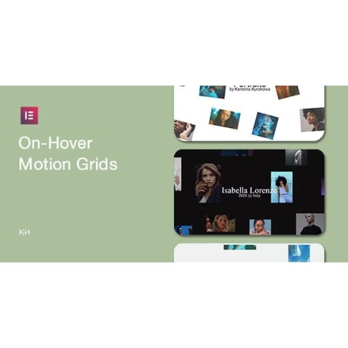 On Hover Motion Grids for Elementor