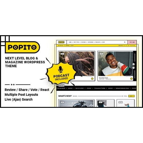 Popito Blog Magazine WordPress Theme