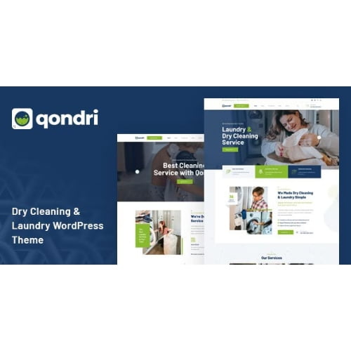 Qondri Dry Cleaning Laundry Services Wordpress Theme