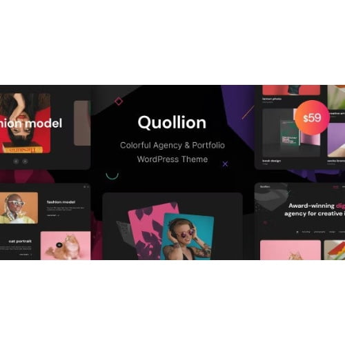 Quollion – Colorful Agency & Portfolio WordPress Theme