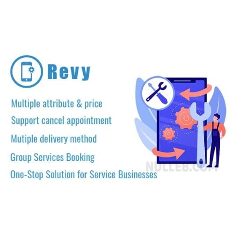 Revy WordPress booking system for repair service industries