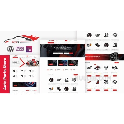 Sayara Auto Parts Store WooCommerce WordPress Theme