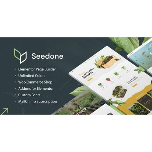 SeedOne Agriculture WordPress theme