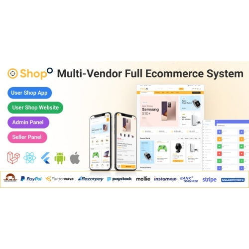 Shopo eCommerce Multivendor eCommerce Flutter App with Admin Panel Website Nulled