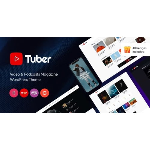 Tuber Video Blog Podcast WordPress Theme Tuber Video Blog Podcast WordPress Theme