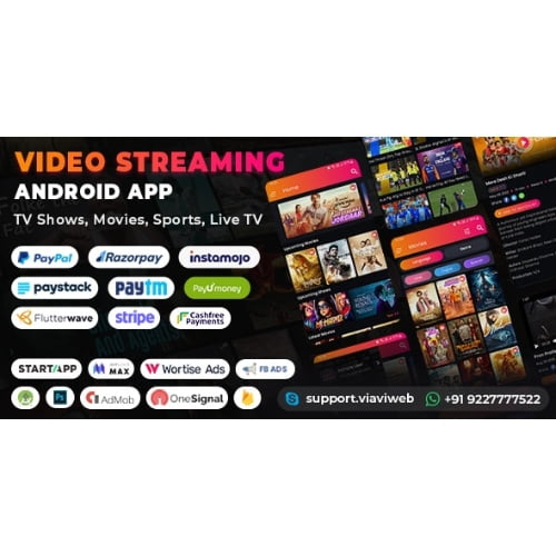 Video Streaming Android App TV Shows Movies Sports Videos Streaming Live TV Nulled