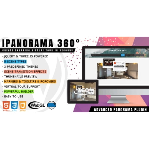 iPanorama 360° Virtual Tour Builder for WordPress Nulled
