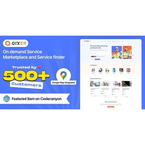 Qixer Multi Vendor On demand Handyman Service Marketplace and Service Finder